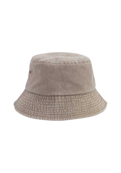 Uniquetrenders Kadın Eskitme Vintage %100 Pamuklu Bucket Kova Şapka Camel