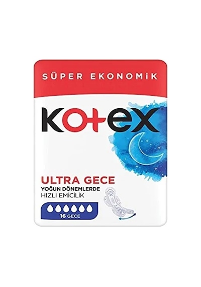 Kotex Gece 6'lı Hijyenik Ped