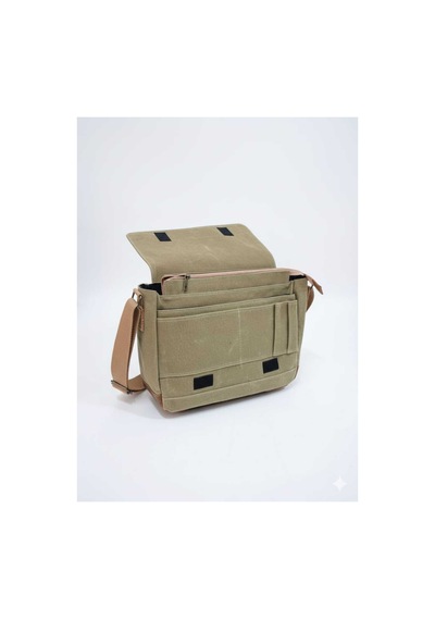 Dark Cotton Boıse Computer Bag Omuz Çantası Camel