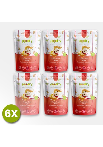 Freeze-dry Elma Freeze Dried Apple Dondurularak Kurutulmuş Meyve Kurusu 17gx6 17 G