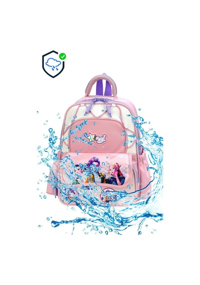 Kız Çocuk Anaokulu Çantası Ortopedik Ultra Lüx Kreş Çantası 33 25 Cm Su İtici Kumaş Sırt Çantası 157fb Pembe