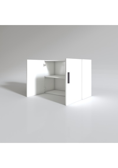 Kenzlife Hazır Mutfak Castus22 Byz 060 120 22 Banyo Dolabı Kapaklı Raflı Arkalıklı