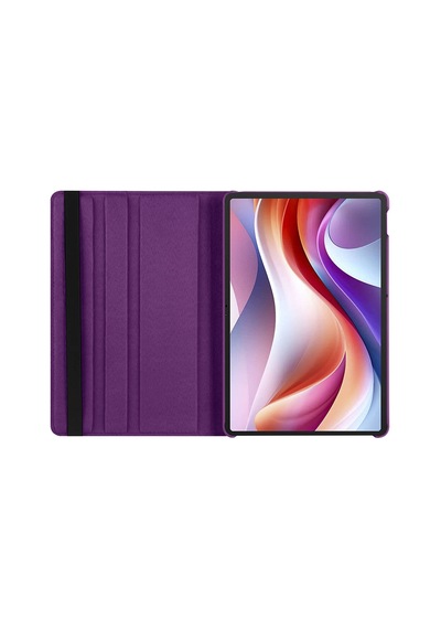 Lenovo Tab M11 2024 Tb-330fu Uyumlu 360 Dönebilen Standlı Pu Deri Tablet Kılıfı - Lacivert - T32014