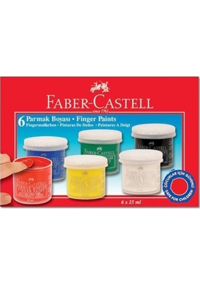 Faber-castelll Parmak Boyası 6 Renk Nocolor-4947bfb9