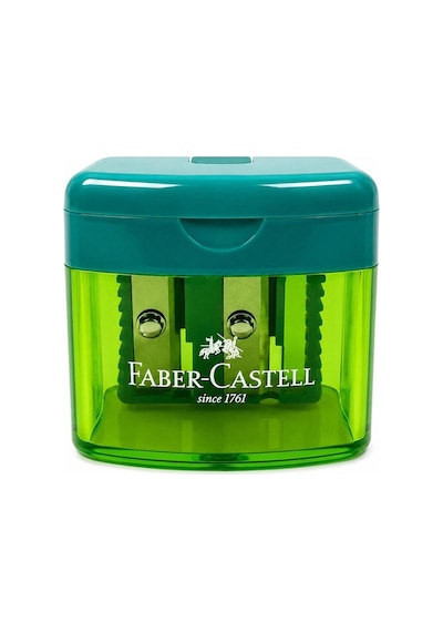 Faber-castell Minibox Duo Kalemtıraş Lacivert Yeşil Pembe