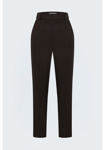 Sateen Klasik Pantolon - Kahve-137911