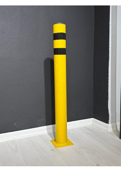 76 Lık Metal Otopark Demir Duba Delinatör Sabit Park Bariyeri Park Engel Demiri 75cm