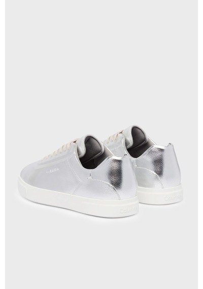 Calvin Klein Deri Logolu Sneaker Ayakkabı Hw0hw03289pe6 Bayan Ayakkabı Hw0hw03289 Pe6 Gri