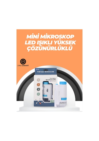 Portatif El Mikroskop Led Işıklı, Aynı Anda Net Konsantrasyonlama - Lisinya Standart