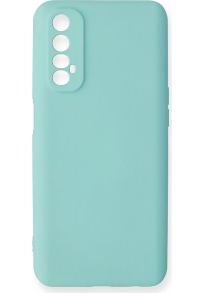 Newface - 166 - Realme 7 Kılıf Nano İçi Kadife Silikon - Edntrend - - Turkuaz