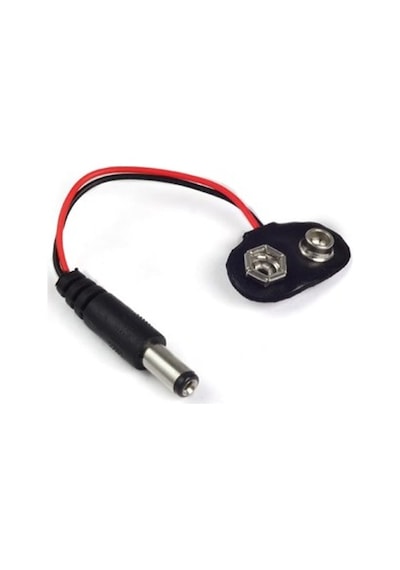 9V Pil Başlığı - Dc Barrel Soket Çıkışlı Güç Kablosu Jack