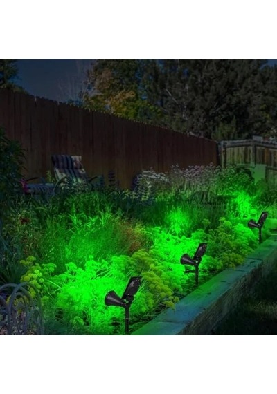 18 Led Spot Güneş Enerjili Bahçe Aydınlatma, Su Geçirmez Açık Lacivert