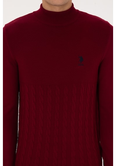 U.s. Polo Assn. Erkek Bordo Kazak /triko 50315037-vr014 Bordo