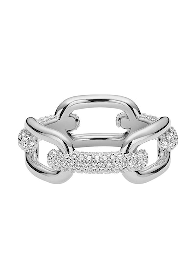 Crystal Link Ring Silver Gümüş