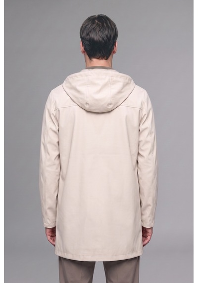 Defacto Regular Fit Kapüşonlu Çıtçıtlı Astarlı Suni Deri Parka H2892ax26aubg721 Bej-bg721