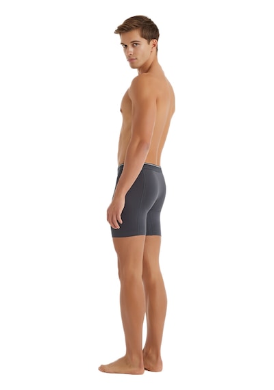 Blackspade Erkek Boxer 3'lü Paket Tender Cotton 9683 Antrasit Melanj - Siyah