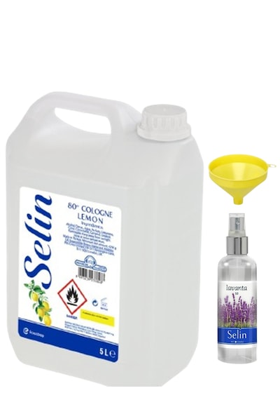 Selin 5 Lt 80 Limon Kolonyası + 100 Ml Sprey Selin Lavanta +huni