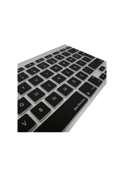 Apple Magic Keyboard A1314 A1243 Türkçe Q Uyumlu Klavye Koruyucu Uk İngilizce Iso Ters L Enter Silikon Kaplama Ultra İnce Kaymaz Toz Ve Sıvı Koruma Keyboard Cover Siyah 45458643