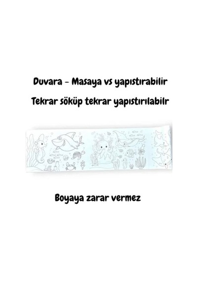 Lino Yapışkanlı Boyama Rulosu Sea World