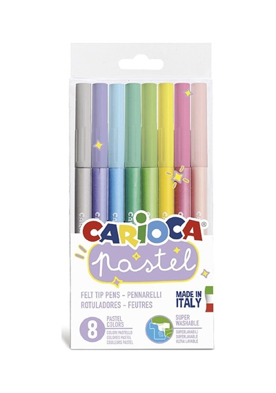 Pastel Yıkanabilir Keçeli Boya Kalemi 8'li 4 Adet