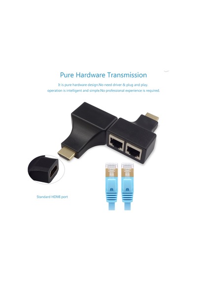 Rj45 Ethernet Üzerinden Hdmi Hat Uzatma Aparatı Extender Cat5E6