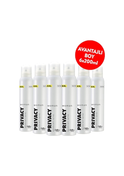Privacy Woman Kadın Sprey Deodorant 6x200 Ml