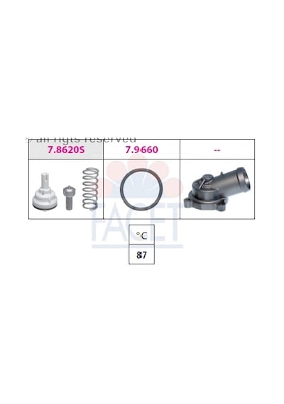 Vw Golf 5 1.6 Fsı Bag Blf Blp 03→ Termostat 87 Derecec 03c121110f