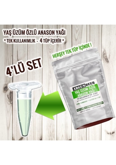 Yaş Üzümlü Anason Yağı- Tek Kullanımlık (4 Adet 3G) –Snfüj Anetol