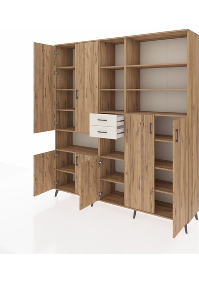 Hyperion Dolap 17 Raflı 2 Çekmeceli 7 Kapaklı 220x44x243 Çam-çam/aytaşı Atlas Çam/aytası Hyperion Dolap 17 Raflı 2 Çekmeceli 7 Kapaklı 220x44x243 Çam-çam/aytaşı Atlas Çam/aytası