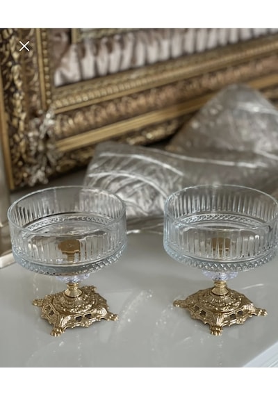 Paşabahçe 2 Adet Elysia Metal Ayaklı Kase 530042 510cc gri