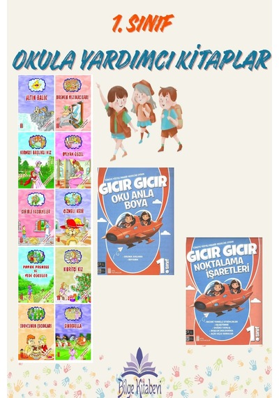 1. Sınıf Maarif Modeli Gıcır Gıcır Oku Anla Boya + Noktalama İşaretleri + 10 Lu Hikaye Seti