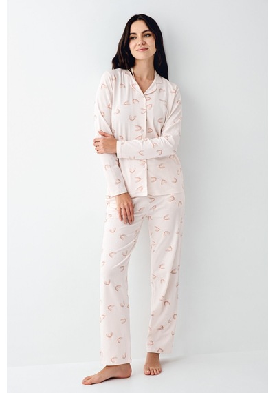 Pierre Cardin Kadın Pembe Gömlek Pijama Pc9064-s-v1 Pembe