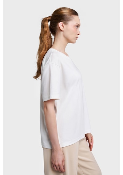 Lescon Kadın Kısa Kollu T-shirt 26y-2129 Beyaz