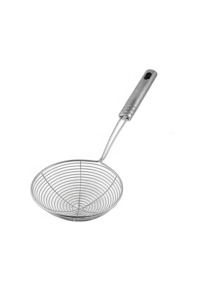 Kitchen Design Lab Metal Saplı Kevgir Seti, 18-16 Cm Çap, 2'li Set, Gri Diğer
