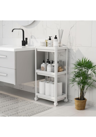 Deconox Peggy 3 Katlı Tekerlekli Raf Ünitesi - 36x71x23 Cm Dar Alan Düzenleyici - Mutfak Ve Banyo İçin Aletsiz Kuru Diğer Deconox Peggy 3 Katlı Tekerlekli Raf Ünitesi - 36x71x23 Cm Dar Alan Düzenleyici - Mutfak Ve Banyo İçin Aletsiz Kuru Diğer