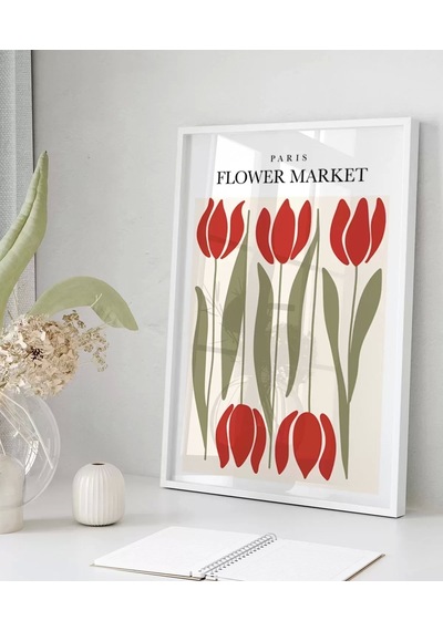 Çerçevesiz Poster Paris Flower Market 2