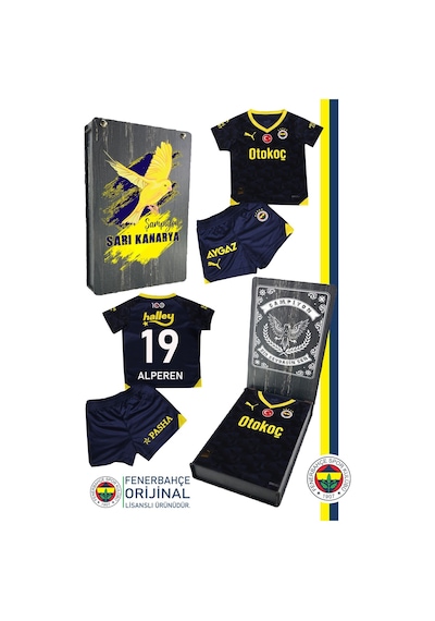 Fenerium Fenerbahçe 23-24 İsme Özel Çocuk Forma Set Kutulu 055 Lacivert