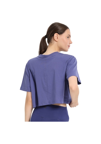 Sportive Sedona Cropped Kadın Mavi Günlük Stil T-shirt 25kk1034-mvı 1776544 Mavi