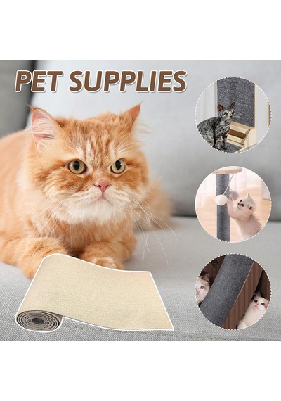 200 Cm X 40 Cm Kendinden Yapışkanlı Kedi Tırmalama Matı, Kendin Yap Kedi Tırmalama Tahtası, Kedi Duvarı, Tırmal