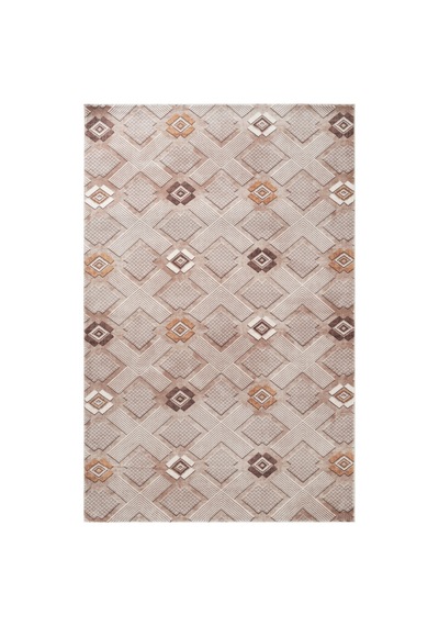 Villadia Home Textile Kaymaz Taban Modern Desen Halı Yolluk Leke Tutmaz Kolay Temizlenir Koridor Salon Yatak Mutfak Odası Vd4047vizon Vizon
