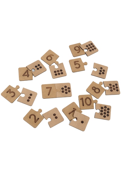 Vedemo Montessori Puzzle Ahşap Eğitici Matematik Bulmacası
