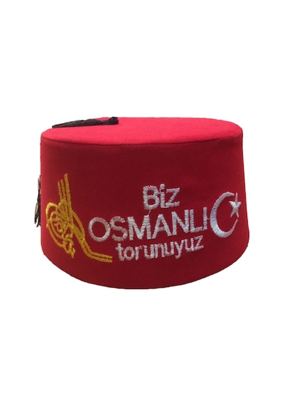 Dilek Kostüm Dilekkostüm Biz Osmanlı Torunuyuz Fesi Özel Hediyelik Fes Bordo