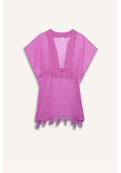DeFacto Şifon Kimono-Fall in Love Z9958AZ24SMPR442 Mor