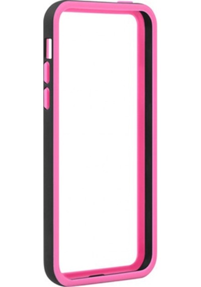 Tavik Apple Uyumlu iPhone 5c İle Kılıf Bumper Siyah Pembe Pkg1658