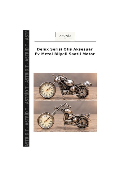 Delux Serisi Ofis Aksesuar Ev Metal Bilyeli Saatli Motor