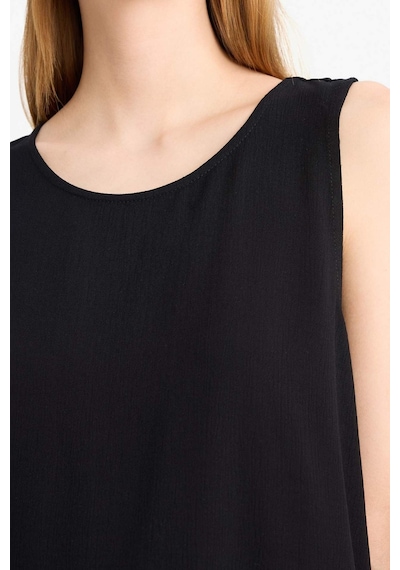 Defacto Regular Fit Yuvarlak Yaka Kolsuz Siyah Plaj Üstü-fall İn Love D9762ax25smbk81 Siyah