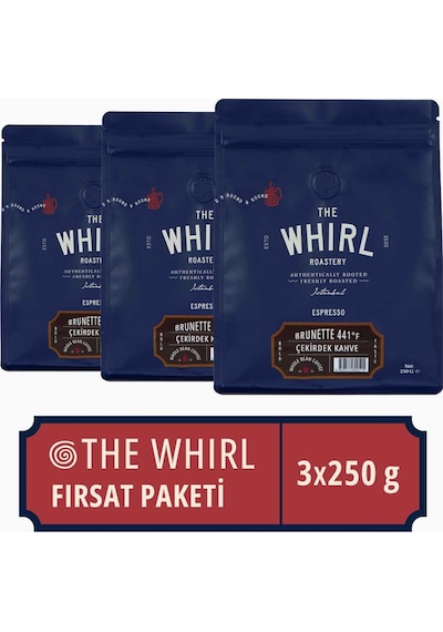 The Whirl Espresso Brunette 441°F Çekirdek Kahve 3'lü Fırsat Paketi
