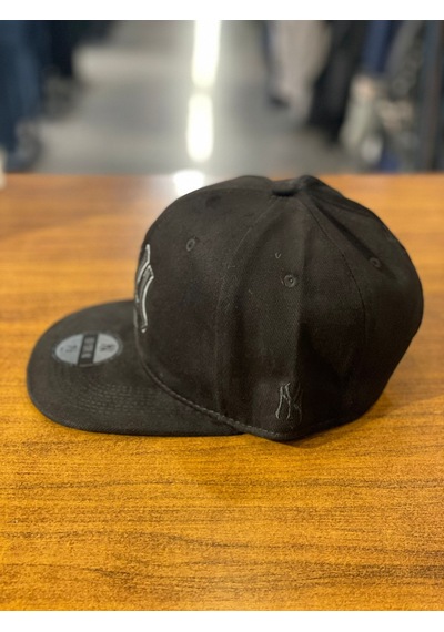 Hamze Ny Yankees Nakışlı Siyah Hip Hop Snapback Rapper Cap Şapka
