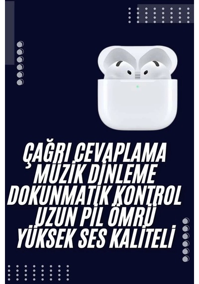 Bluetooth Kulaklık Beyaz Çağrı Cevaplama Dokunmatik Kontrol Kablosuz Diğer