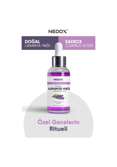 Nedox Lavanta Yağı %100 Doğal Bitkisel Özel Gecelerin Ritueli Lavender Oil 50 Ml 8'li Paket